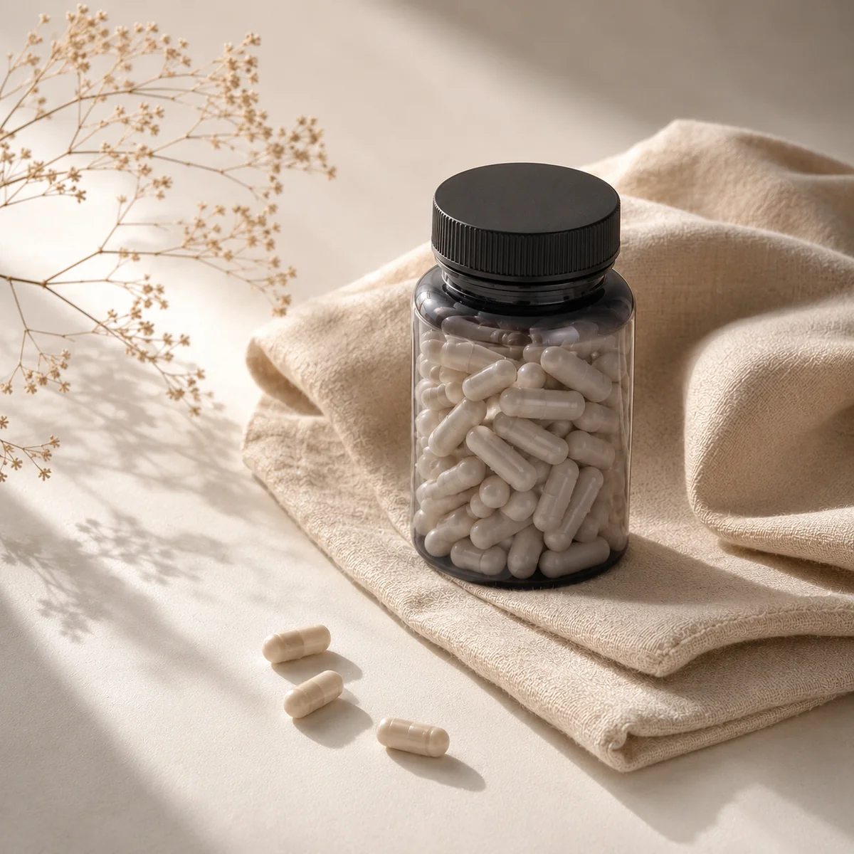 Magnesium glycinate supplement for deep sleep and nighttime relaxation